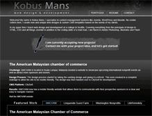 Tablet Screenshot of kobusmans.com